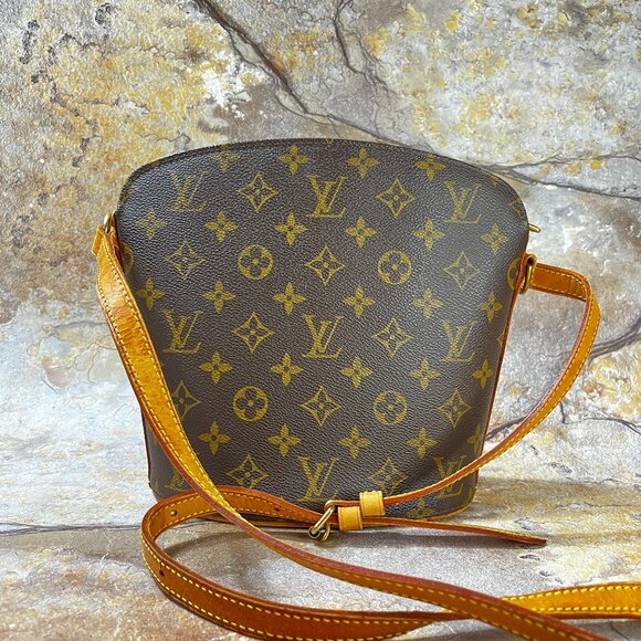 Louis Vuitton Drouot Crossbody Monogram Brown Shoulder Bag - Picture 1 of 12